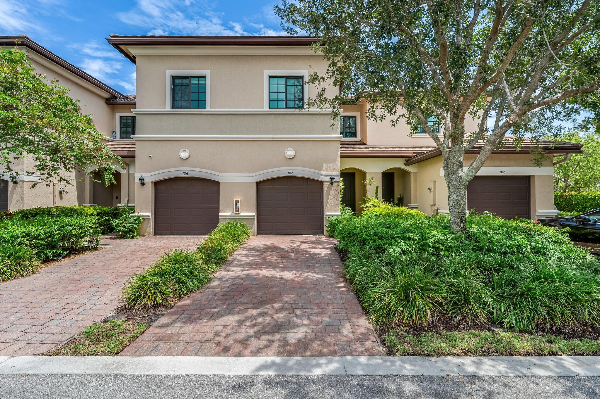 Don’t miss your chance to rent this well-maintained townhome in the peaceful, palm-lined community of Eastside Village. This 3-bedroom, 2.5-bath home with a 1-car garage features a bright, open layout with upgraded tile flooring and a sleek kitchen boasting white wood cabinetry, granite countertops, and premium stainless steel appliances. The spacious island is great for casual dining or entertaining. Sliding doors lead to a private, brick-paved patio - perfect for relaxing outdoors. Upstairs, you’ll find all three carpeted bedrooms, two full baths, and a convenient laundry area. Enjoy well-kept surroundings, beautiful walking paths, ample guest parking, and a prime location close to shopping, dining, and major highways—blending serenity with everyday convenience.
