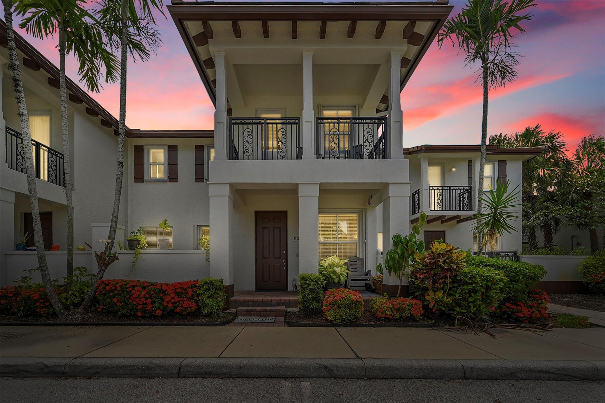 Stunning 3BR/2.5Bth townhome nestled in the sought-after gated community of Paloma Lakes, offering picturesque views of the pool from your private second-floor balcony. This beautiful residence is thoughtfully upgraded featuring hurricane accordion shutters for peace of mind, a newer A/C for energy efficiency, and a newer garage door motor. Inside, you’ll find rich laminate wood flooring on the staircase & the 2nd floor, that adds warmth & elegance. The chef's kitchen is adorned w/ gleaming granite countertops, an upgraded backsplash, and convenient pull-out drawers in the pantry. The association includeds repairs & replacement to the roof as well exterior insurance & repairs. Ideally located minutes from top-rated schools, shopping, dining, & major highways. Schedule your showing today.
