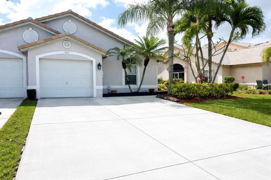 This spectacular townhouse features an open-concept layout with 3 bedrooms, 2 bathrooms, and a 1-car garage plus 2 parkings in the driveway.  Annual Rent unfurnished Ideally located in the heart of Wellington, directly across from the Wellington Mall, Amphitheater, Community pool and plazas. Exclusive gated community of Wellington's Edge—close to shopping, dining, and everyday conveniences. Residents enjoy access to excellent community amenities, including a pool, tennis courts, and a fitness center. Rent includes basic internet from community, HOA fees, and lawn care. The property offers serene lake views and stunning sunsets, creating a peaceful and inviting atmosphere. HOA approval is required, with move-in available within 30 days..