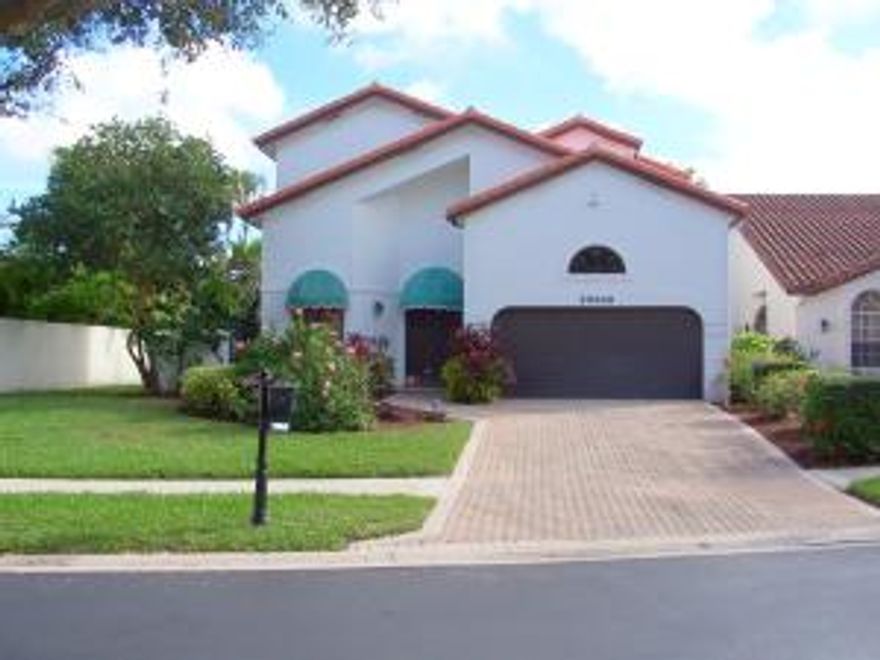 Reduced for quick sale !NEW ROOF just installed ! Walking distance to Houses of Worship.3 large bedrooms : Master down + master up + full guest bedroom up. Every bedroom has a private bath + walk in closet. Half bath on main floor + laundry room on main floor. Furniture included in purchase. Lovely back yard with Eastern exposure. Community pool a short stroll away. Boca Pointe Country Club is a non-mandatory Class A, full service country club with flexible non equity membership opportunities.