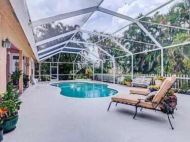 Rent this comfortably furnished home in the beautiful Aberdeen Country Club. Enjoy stunning lake views from the open plan living areas and primary bedroom which all lead on the the private pool and patio. Bedrooms are well appointed with newer bathrooms. Kitchen is a large open layout with an island and an attached laundry room. The perfect home or a seasonal rental away from the cold.