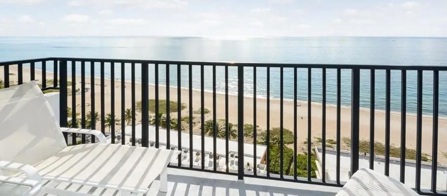 Spectacular sunrises and views from this North East Corner Penthouse. Natural light from floor to ceiling impact glass w/ direct ocean and panoramic views from all. Updated kitchen w/solid wood cabinets, granite counters, special lighting. Beautiful porcelain tile floors throughout, lots of extra built in storage, custom block out shades on all windows. 24 Hr security, tennis ,pickleball, bocce, gym, 2 pools and outdoor kitchen. Bulk cable and fiber optic streaming services internet included . PRIME garage space on lobby level, possible 2nd space available for rent. Beach access, close to shops, restaurants and pier. Exterior painting and concrete restoration complete. Pool still under construction but will be completed soon.