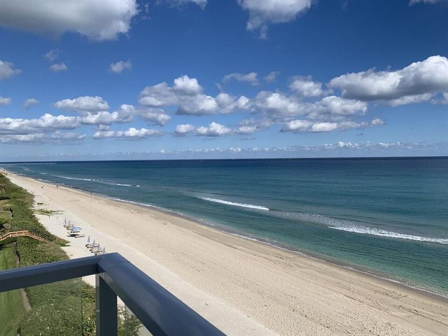 Impressive Oceanfront 2 bedroom 2 bath Corner Condo Unit boasts breathtaking ocean and beachfront views from both bedrooms, living room and the stunningly remodeled balcony! 

Exceptional Oceanfront Views from every room! This beautifully renovated condo offers complete impact windows and balcony door, pristine travertine tiling throughout and updated kitchen with high-end quartz countertops, tiled backsplash and newer stainless steel appliances. 

Tastefully updated and well maintained corner unit offers an ideal split bedroom floor plan, each with a walk-in closet, two additional wall closets in the master and two additional hall closets outside the guest bedroom. 

This unit boasts 2 highly coveted undercover parking spaces and additional storage space in the building. The Patrician Condo offers a 24 hour door person, heated pool, cabana, beach access, club room, fitness center, library and miles of beaches to explore! Perfectly located in the pristine Palm Beaches The Patrician is just minutes from world class dining, shopping and entertainment!