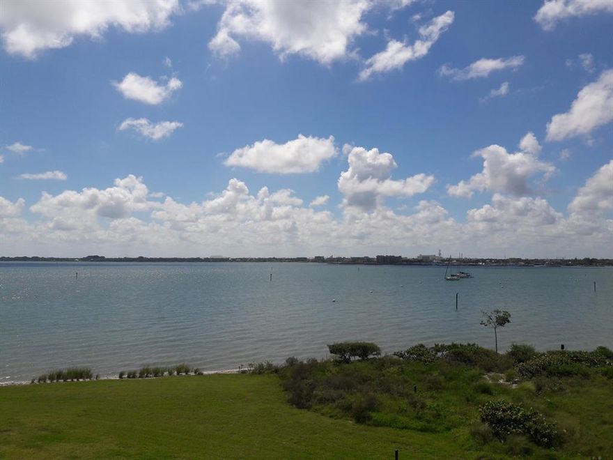 ******MOTIVATED SELLER*******There is no other word to describe the view of this corner third floor end unit besides STUNNING...Total wow factor as you exit the elevator and walk to the end of the third floor you are welcomed by our perfectly turquoise water view.  Our Fort Pierce inlet continues to provide beautiful water views!  The seller is in the process of painting the condo and the A/C is approximately 2 years new.  Other than that, take the opportunity to customize this gorgeous property to your specifications!  2/2, almost 2000 SF,  den, granite in the kitchen and baths!  Share peaceful moments in your Florida Room as you watch sailboats, kayakers, paddle boards, and even dolphins swim by!  Call for your private showing!