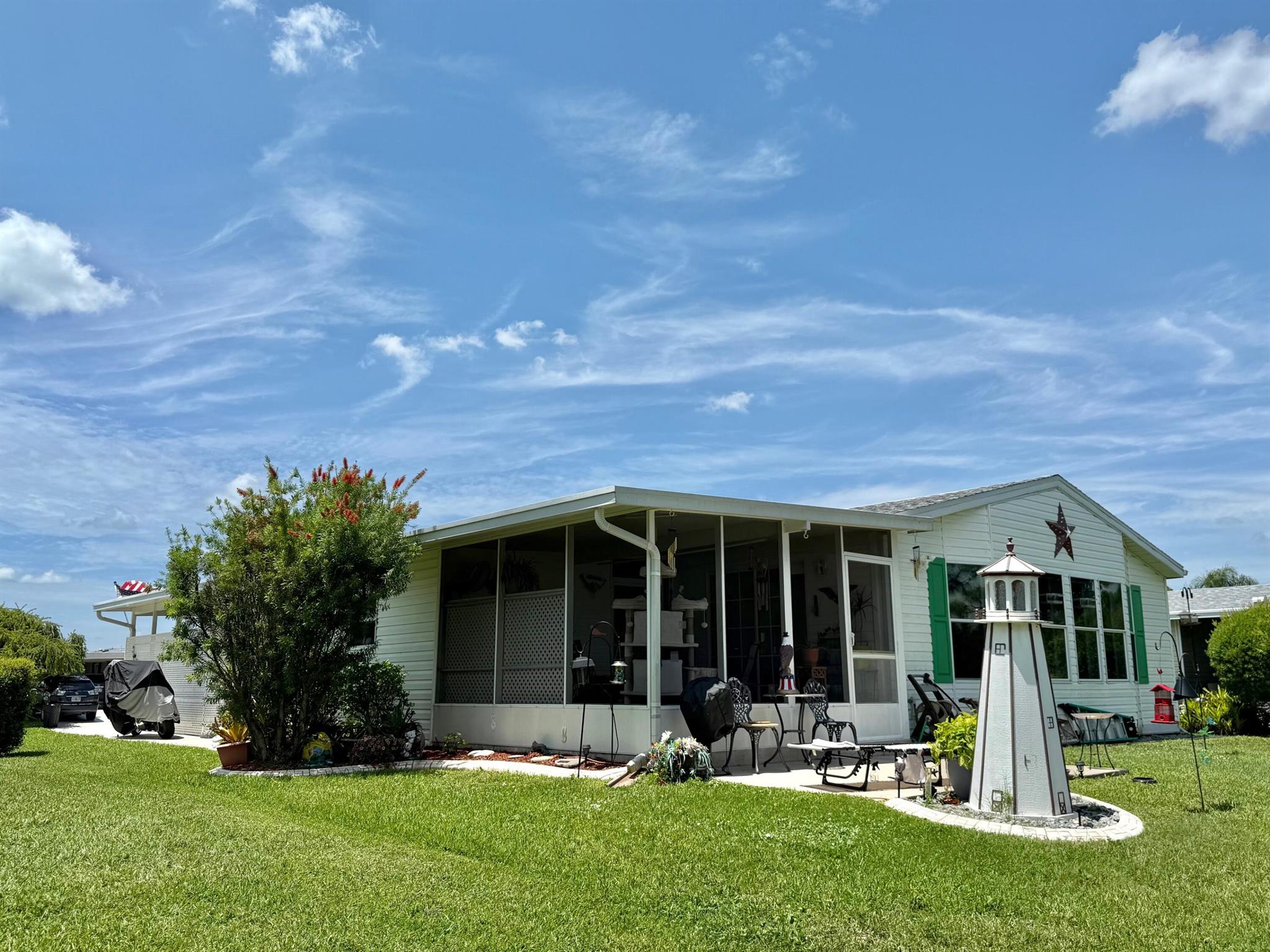 Come see this adorable home on the preserve in the resort like community of Savanna Club! You will not be disappointed, roof 2019, AC 2023, newer HWH & vapor barrier. Automatic remote blinds in living room as well as kitchen and overlooking the preserve! Savanna Club offers 3 pools, 2 clubhouses & a rec center. Too many amenities to list. Come see for yourself! This home is on LEASED LAND.