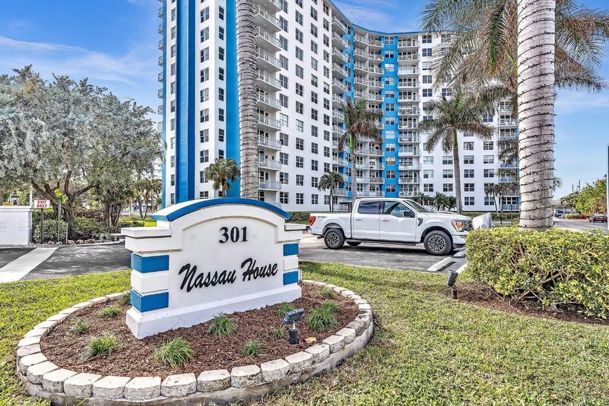 Now back on market! Seriously stunning views from this very rare northeast ocean facing & highly sought after corner unit condo. Located across the street from the ocean & the newly developed Pompano Beach Fishing Village!  Opened kitchen with granite counters flows into a spacious living area that feels large & is super bright. Stainless appliances/brand new dishwasher. Large main bedroom has walk-in closet, frameless shower. Tile throughout. Large open balcony. Building has been modernized/updated, with exterior paint/lighting being completed and assessments paid. Amenities include heated pool, BBQ/Picnic area, modern pool furniture, shuffleboard, contemporized lobby & community room with full kitchen, & more. Covered Parking. Walk to world class dining, Pier  & shopping.