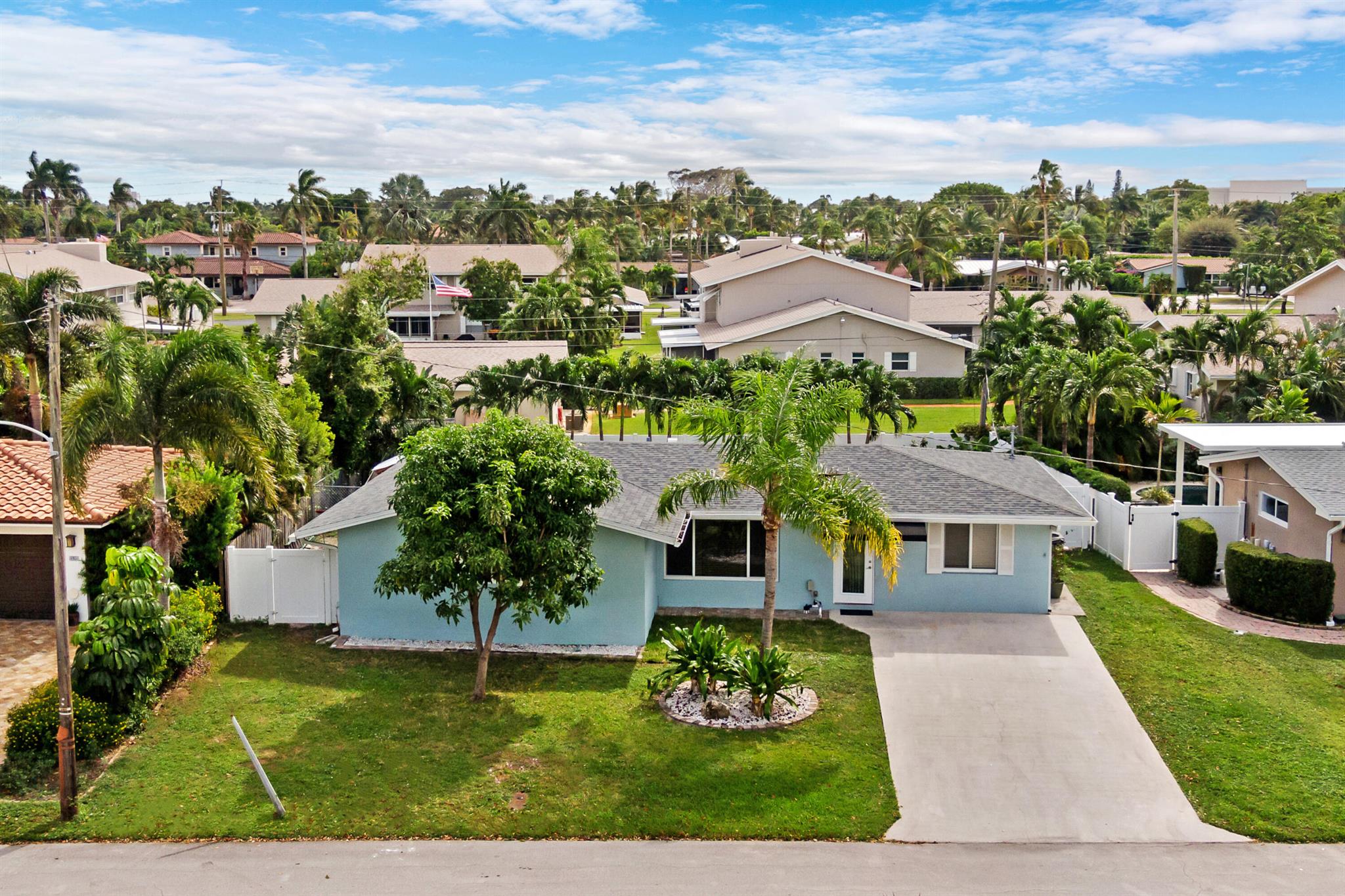 Come & live where others vacation! Just 1.5 miles from the iconic Deerfield Beach Pier, this beautifully updated, NO HOA, 3-bedroom, 2-bath home in the highly sought-after community of The Cove combines modern comfort with effortless coastal charm. Step inside to a bright, open layout designed for relaxed Florida living. The brand-new kitchen features sleek appliances and generous counter space, flowing seamlessly into the spacious main living area, perfect for everyday living or entertaining guests. The large primary suite offers a true escape, complete with a fully built-out walk-in closet and an oversized bathroom with double vanities, a walk-in shower, and a jacuzzi tub. Outside, the tropical backyard feels like your own private resort.