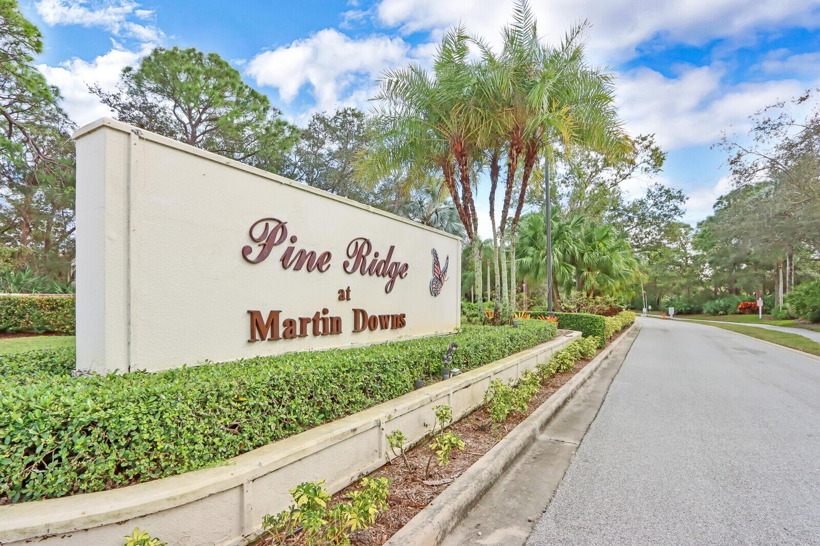 Second Floor 2/2 condo in quiet Palm City's desirable community Pine Ridge of Martin Downs. The community is Gated with sidewalks, tennis, community pool and clubhouse. Both bathrooms were just updated. Flooring is all tile and Laminate flooring throughout, no carpet. Washer & Dryer in unit with clean appliances. Cable included. Tenant pays electric and water. Walking distance to highly rated schools, parks and shopping. No pets or Trucks allowed.