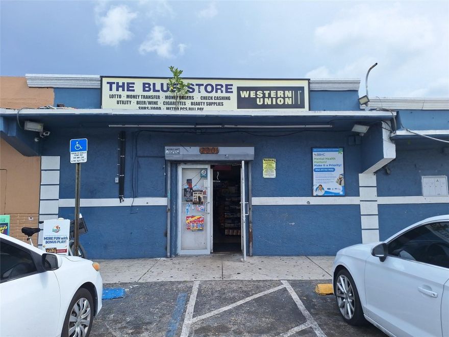 ATTENTION INVESTORS! Here is your chance to purchase a rented convenience store with solid tenant, 10YRS +. Potential annual Income ranges from $91,200-$97,200.00. Building is 4,081 SF. Lot is 9,375 SF. Centered on a very visible corner lot with ample parking on front and sides of the building. 8 parking spaces. Centrally located by the corner of MLK Jr. Ave and NW 19th St. MLK Jr. Ave AADT 45,000 - NW 19th St AADT 22,500. This property is in the Ft. Lauderdale NW Neighborhood Improvement District. Zoned B2. Please confirm with the City of Fort Lauderdale. There are no HOA/CAM requirements and your agreement would be between you and your tenants however you choose to structure it.