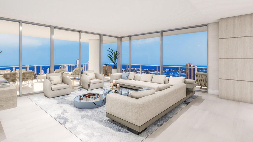 NAUTILUS 220 DEVELOPER IS OFFERING ADDITIONAL $300,000 DESIGN FURNISHING CREDIT on this beautiful Lower Penthouse Residence. Nautilus 220 is a new luxe waterfront development approaching completion alongside a marina with 330 condominium residences in two, 24 story towers, a one- acre outdoor amenity deck, the SeaHawk Prime by David Burke restaurant, retail, a café and office suites. Everything you need in one place, resort-style living perfected. Large corner residence with very generous terrace features East/SE views. Beautifully appointed with 11ft ceilings, hurricane impact glass, full Miele Appliance package, wine cooler, waterfall quartz kitchen island, countertops with European cabinetry, den, oversized primary suite with soaking tub. Very generous terrace features North/Northeast water, and city views. N220 boasts a 1-acre outdoor amenity deck with a resort pool, sundeck, spa, fire pit, yoga deck, putting green, off-leash dog park, and 2 floors of indoor amenities with a spin studio, yoga studio, sauna and steam rooms, mini-bowling, theater lounge, golf + sports simulator, music studio, club room, billiards and card tables, kids' playroom, and teen gaming room, and much more including a rooftop lap pool and spa with 360-degree panoramic views. Additional services include Marina access, 24-hour onsite security and management. With waterfront restaurants, retail, offices, café, private beach club, N220 is your destination for luxury living. Our Lobby with 18ft voluminous ceilings and amenities areas designed by the renowned Interiors by Steven G. provide a grand arrival into your new home. Our 330 residences offer 2- 3 bedrooms, multiple floorplan options, and multiple views. Very pet friendly community.