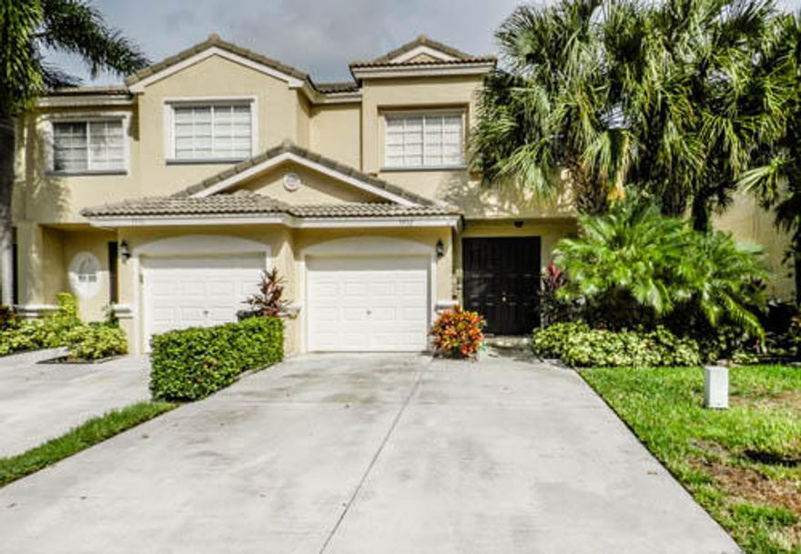 Spacious Over 1400 Sqft 2 Bedroom / 2.5 Bathroom Townhouse & 1 Car Garage located in Victoria Isles in Gated Community on CUL DE SAC Street in Coconut Creek. Community offers exercise room, Clubhouse & community Pool great for entertaining!  Nice and clean kitchen with wooden cabinets and Black/Stainless Steel appliances. Large Bedrooms with Private bathrooms & Walk-in Closets - Dual Sinks in Master bathroom. 1st floor has ceramic tile with Half Bath & small extra storage closet. Wood and Carpet upstairs including laundry room with Full size Washer & Dryer and large linen closet. Newer W/Heater, 2007 A/C. Recently touched up paint throughout. Rated A+ School *NO Rental Restrictions* Just mins to Sawgrass Expressway & Shopping Centers. Great investment property, BRING OFFERS!!