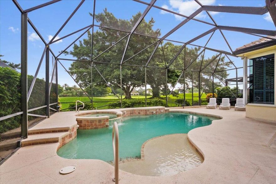 Welcome to this beautifully renovated 5 BED | 4.5 BATH home in the highly sought-after Eagles Landing community of Wellington's prestigious Palm Beach Polo & Country Club. Perfectly positioned just minutes from all major equestrian venues—and only a short golf cart ride to WEF—this stunning residence offers both convenience and luxury. Designed with a modern touch, the home features soaring ceilings, sleek marble finishes, and a spacious open floor plan that's ideal for both relaxing and entertaining. Step outside to your private pool and take in serene views of the Cypress Golf Course—your own peaceful oasis in the heart of Wellington. Whether you're seeking a seasonal escape or a year-round residence, this impressive home delivers exceptional style, comfort, and location!