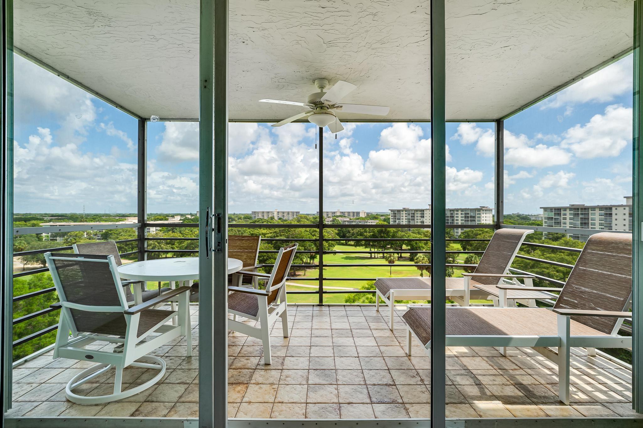 DON'T MISS THE SPARKLE IN THIS DIAMOND IN THE ROUGH! Snag an Irresistible Price for F-Model Lower-Penthouse in 1 of the Best Buildings in Desirable West Palm Aire. Building has New Roof w/Special Assessment Paid in Full by 10/25. Panoramic Golf+Water Views from Cool, Northside Screened Balcony w/Shutters. Foyer Entry Leads to Eat-In Kitchen w/Stainless Steel Fridge & Closet w/Washer/Dryer, & Large Great Rm w/Powder Rm. Some Impact Windows (others w/Shutters). Impeccably Maintained by Original Owner. Some New Light Fixtures, Newer Carpet. Plantation Shutters. Primary Suite w/Private Bath, Walk-In Closet. Guest Bedrooms & Bath on Opposite Side. Front-Row Parking! Stroll to Publix & Resort-Style Amenities. Heated Pool & Park w/Pickleball, Gym & Playground. HOA Req 700 Score, 20% Down, Non-QM.
