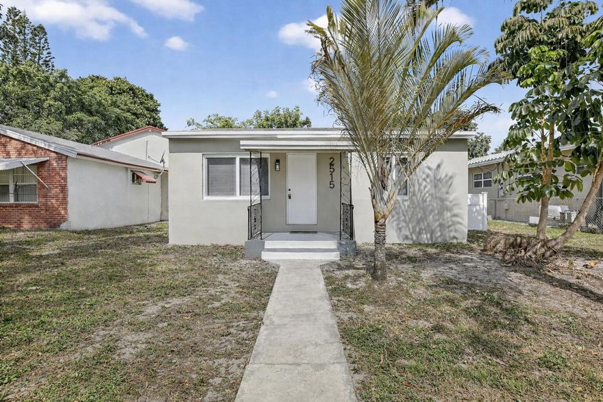 Located in desirable Hollywood Park in central Hollywood, just minutes from downtown and area beaches, this solid CBS home offers comfort and convenience. This two-bedroom, one-bath property features impact windows throughout, a newer A/C unit, and an updated kitchen with granite countertops and stainless steel appliances. Laminate flooring runs through the main living areas, and the renovated bathroom includes a tile shower and stylish vanity. Enjoy added storage with an exterior shed that can double as a workshop. Spacious rear parking provides plenty of room for vehicles, boats, or equipment. No HOA. Schedule your private showing today.  This property qualifies for a mortgage rate buydown of up to 3%!