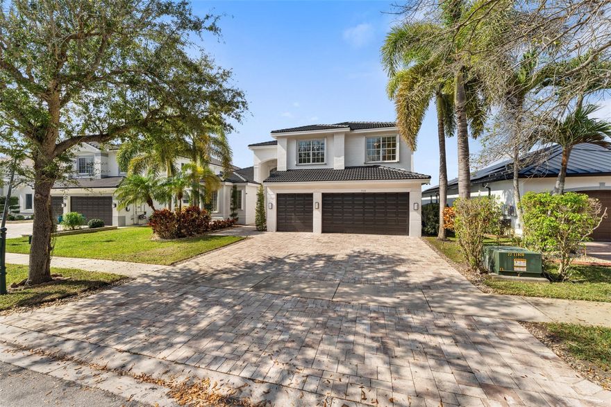 Breathtaking private water views from your extra large backyard. Huge screen porch for entertaining. Heated saltwater pool with spa. This beautiful 5 bedrooms 5 baths home is waiting for you and your guests. First floor large primary suite, freshly inside painted, large loft area, could be converted to a 6th bedroom, three-car garage, security cameras and doorbell, accordion shutters, smart technology irrigation system and much more! Resort-style clubhouse amenities include a pool, tennis courts, playgrounds, and a gym. Low HOA fee includes Internet and cable.
