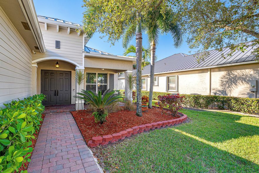 Welcome to this spacious 4-bedroom, 2-bath home with a versatile den, located in a beautifully maintained gated community. This well-appointed residence features a new metal roof, solar panels for energy efficiency, a 3-car garage, and newer AC units for year-round comfort. The open and functional layout offers generous living and dining areas ideal for both everyday living and entertaining. The den provides flexible space that can easily be used as a 5th bedroom, home office, gym, or playroom to suit your lifestyle needs. Enjoy peace of mind with major upgrades already in place. Ideally situated in a highly desirable location close to shopping, dining, entertainment, and equestrian venues, this home delivers comfort, convenience, and long-term value in one exceptional opportunity.