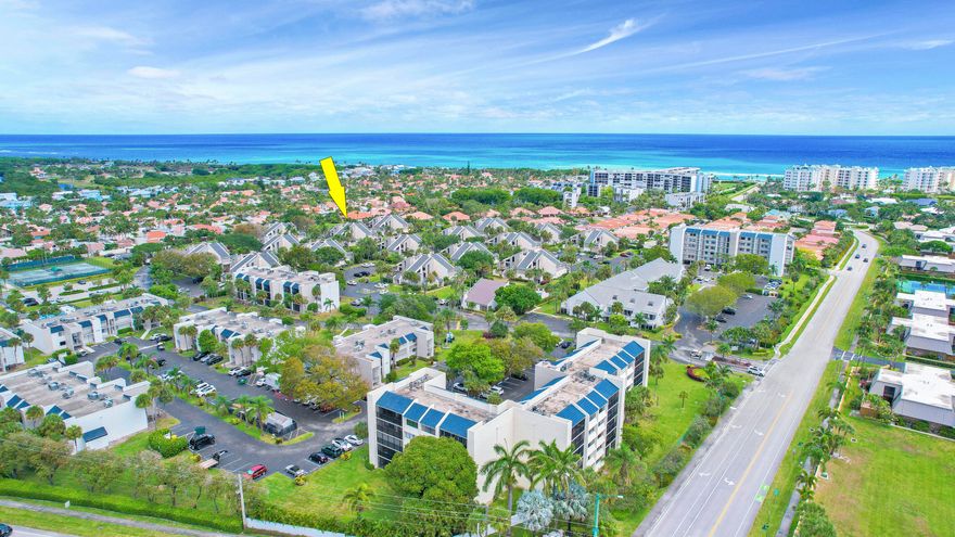 Annual furnished and just a short walk to Jupiter Beach. Immediately available. Located in the desirable Jupiter Ocean & Racquet Club, this beautifully remodeled Sea Lofter villa offers relaxed coastal living just a short sidewalk stroll down Ocean Way to miles of white sandy beaches along the Atlantic. The home is fully furnished and features a beautiful private courtyard open to the sky, creating a peaceful outdoor living space filled with natural light. The interior has been thoughtfully updated with a comfortable layout and welcoming living area. The renovated bathroom features a spacious shower with a clean, modern design. A wonderful opportunity to enjoy beachside living in one of Jupiter's most sought-after communities.