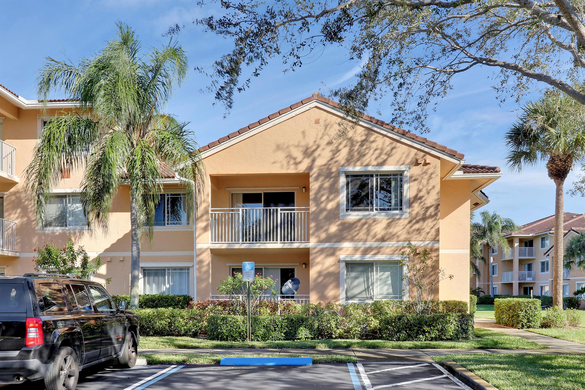 Discover this Immaculate spacious 2nd Floor ''Corner'' Apt Home! Light & bright with Vaulted Ceilings, Neutral paint tones & 24'' Ceramic Tile in the living areas. Newer White Kitchen Cabinetry, Newer White Appliances & New AC (2021) w/ New Dehumidifier PLUS a New Water Heater (2022). Relax or entertain Family & Friends on the Large Porch (12'x 8') or the front ''Landing'' with views out to the Lake. The attached private storage room is Great for Pool Toys/Golf Clubs/Pickleball Paddles/Tennis Racquets etc. This Gated Community offers a Clubhouse with Swimming Pool, Gym, Business office, Library, Playground & BBQ + Tennis/Pickleball court. Rent includes Water.