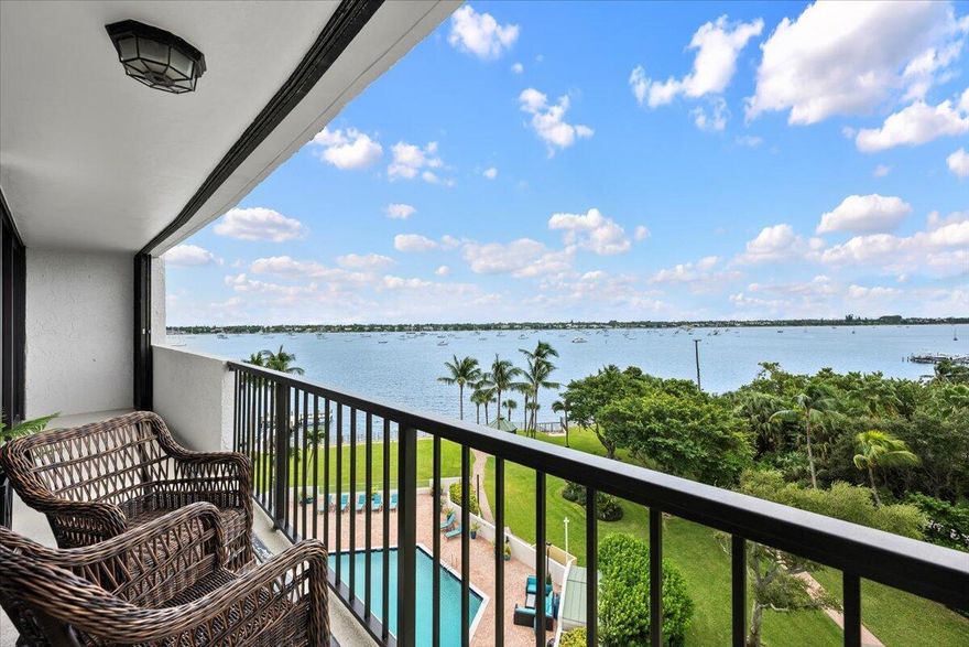 Residence 705 has been thoughtfully upgraded with premium features that set it apart from other units in Placido Mar. Full impact windows and doors provide peace of mind, lower insurance costs, and showcase the stunning sunrise Intracoastal views. Professionally styled interiors highlight the unit's natural light, open floor plan, and waterfront setting. Custom built-ins in the open den/second bedroom create additional closet space and enable a true home office. This versatile space is perfect as a guest suite, office, or den. The primary bath is a spa-like retreat, with Illusion-B 54'' x 36'' LED Lighted Inset Mirrored Medicine Cabinet with magnifiers, front & back lighting and a brand new 54'' vanity with Carrara marble top and custom hardware a" rare in Placido Mar at this price point.