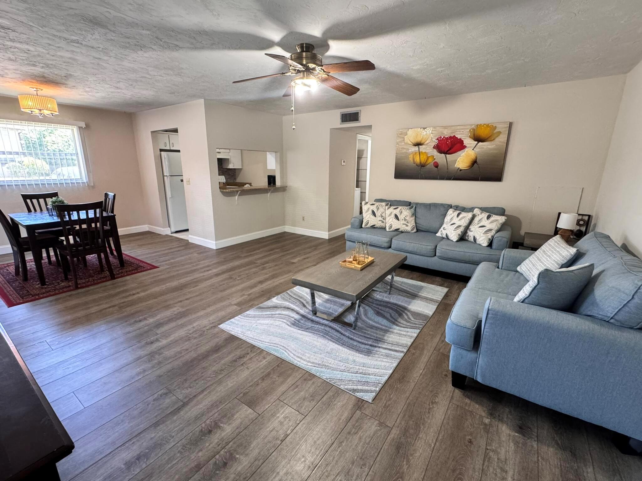 Turn-key investment, seasonal retreat, or waterfront escape--this condo delivers it all! Located in the sought-after Taylor Creek community, this fully furnished 2-bedroom, 2-bath corner unit features serene canal views from your private screened patio. With updated appliances, wood and tile floors, and in-unit laundry, it's move-in ready and packed with convenience. Boating enthusiasts will love the nearby ramps, and seasonal visitors will appreciate the proximity to Lake Okeechobee, parks, and tennis courts. Short-term rental potential adds to its allure for savvy investors. Whether you're looking to enjoy peaceful waterside living or earn consistent rental income, this property checks every box.