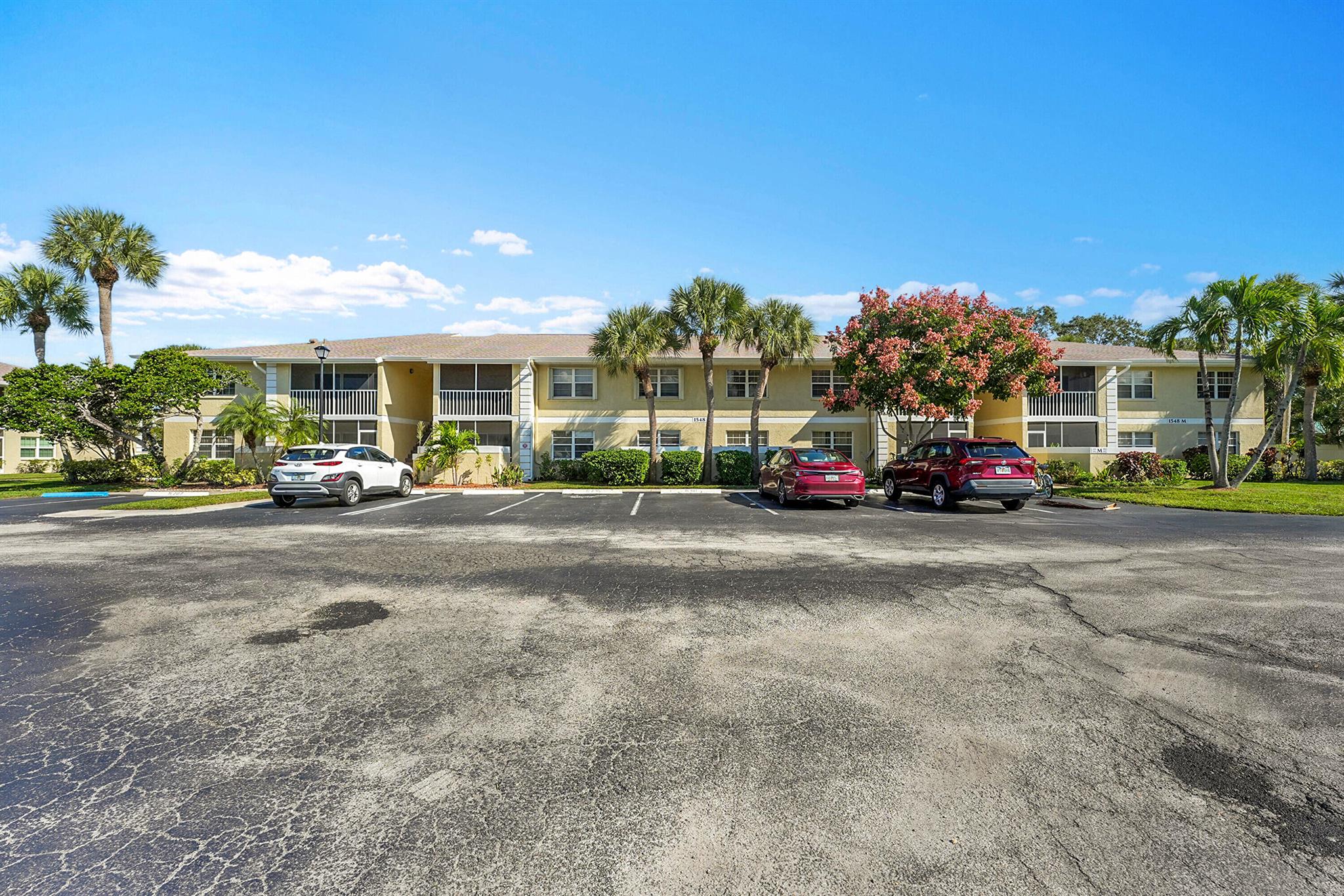LOVELY 1 BEDROOM/1 BATH UNIT ON 1ST FLOOR.  A/C NEW IN 2018, NEW WATER HEATER IN 2025, NEW ROOF. NEW RANGE AND MICROWAVE, IMPACT WINDOWS IN BEDROOM AND BATH, ACCORDIAN SHUTTERS ON SCREENED PORCH, FRESHLY PAINTED INTERIOR, ALL CERAMIC TILED FLOORS.  UPGRADED KITCHEN AND BATH.