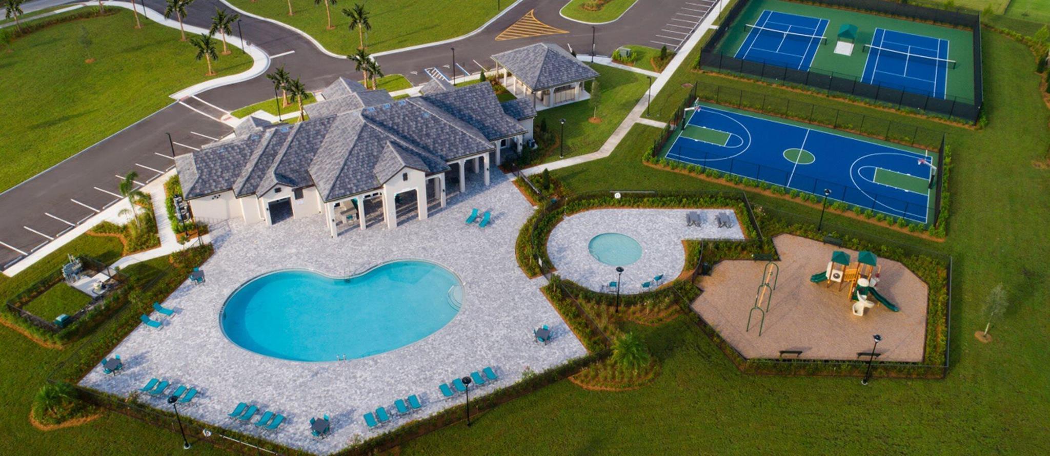 Welcome to ''Copper Creek'' in Port St Lucie. 7569 NW Deysbrook Lane is newer home built in 2022. It offers 4-bedrooms, 2-baths, Office/Den, 3-car garage and serene views of the lake. The kitchen has beautiful stainless steel appliances and an open layout to the family room. Tile floors through the living area and all bedrooms have carpet. This rental is available ONLY for an annual lease. Unfurnished.