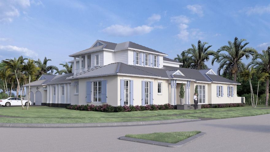 A rare downtown Delray Beach opportunity: a fully designed, permit-ready corner custom estate site by award-winning Randall Stofft Architects, just four blocks from Atlantic Avenue and less than a mile to the sand. Set on a 13,165 +/- SF lot within the Del Ida Park overlay, this offering includes plans for a two-story coastal-transitional estate totaling 6,217 SF (4,941 SF under air) with six bedrooms, six-and-a-half baths, a wellness suite, club/flex room, office/gym, and resort-style courtyard pool.Surrounded by new multimillion-dollar residences--including two luxury homes planned on the adjacent parcels--the property anchors a block that's rapidly becoming one of East Delray's most desirable addresses. Enjoy the ability to walk or golf-cart to cafes, boutiques, and Atlantic Avenue