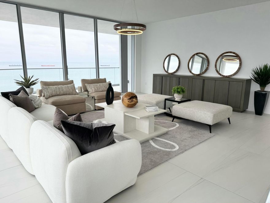 This 22nd floor Sandcastle, 3 Bedroom, Den, 4.5 Bathroom, 3,454 sqft. model offers Majestic Direct Ocean, Shoreline & Intracoastal views. Open Master Chef’s kitchen continues into the large Dining Room and expansive Great Room. Resident amenities include a massive pool deck with two oceanfront view pools, club room, fitness center, simulated golf, football & soccer kicking & pitching technology, and both towers are Pet Friendly. Come live where Sun meets Sand & Surf…. SELENE…. Fort Lauderdale’s Newest and Premiere Oceanfront Residence. Easy to show.