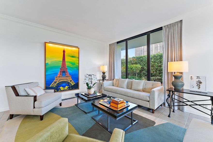 Looking for a condo that feels more like a home? Come see this amazing ground level unit in Cove Tower West at Old Port Cove. Walk directly from your car to the unit, and avoid the elevator. Once inside, floor to ceiling glass offers amazing views and a ''light and bright'' ambience from the southern rear exposure. The kitchen features new cabinets and counter tops. Step onto your private patio and watch the boats sail by across a wide lawn that separates you from the water. Old Port Cove has 24/7 manned and gated security, a private restaurant on-site, and Cove Tower has a community pool, clubhouse over looking the water, and lobby with secure entry.