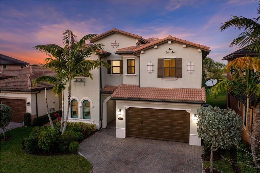 Best Home For Sale In Watercrest!  Popular Wilmington Model w/5 Full Beds + Loft, 4.5 Baths Home w/3-Car Tantum Garage, Impact Windows & Doors, Downstairs On-Suite Bed w/Bath, Huge Kitchen w/Stainless Steel Appliances, Double Oven, Granite Counters & Large Island, Gas Range w/Hood, Upstairs Oversized Loft Perfect For A Family, Another Upstairs On-Suite Bed & Bath, Primary Bed w/Sitting Area & Walk-In Closets, Spacious Bath Separate Tub & Shower, Laminate Wood Floors Upstairs, Tile Downstairs, Upgraded 3rd Car Garage w/Custom Cabinets Ideal For Storage, Swisstrax Modular Flooring, Covered Patio Ideal For Entertaining w/Room For Pool & No Neighbors Behind Home, Upstairs Laundry, Resort-Style Amenities, 24-Hour Guard Gated Community, A-Rated Schools, Close To Shopping, & Dining, Won't Last!