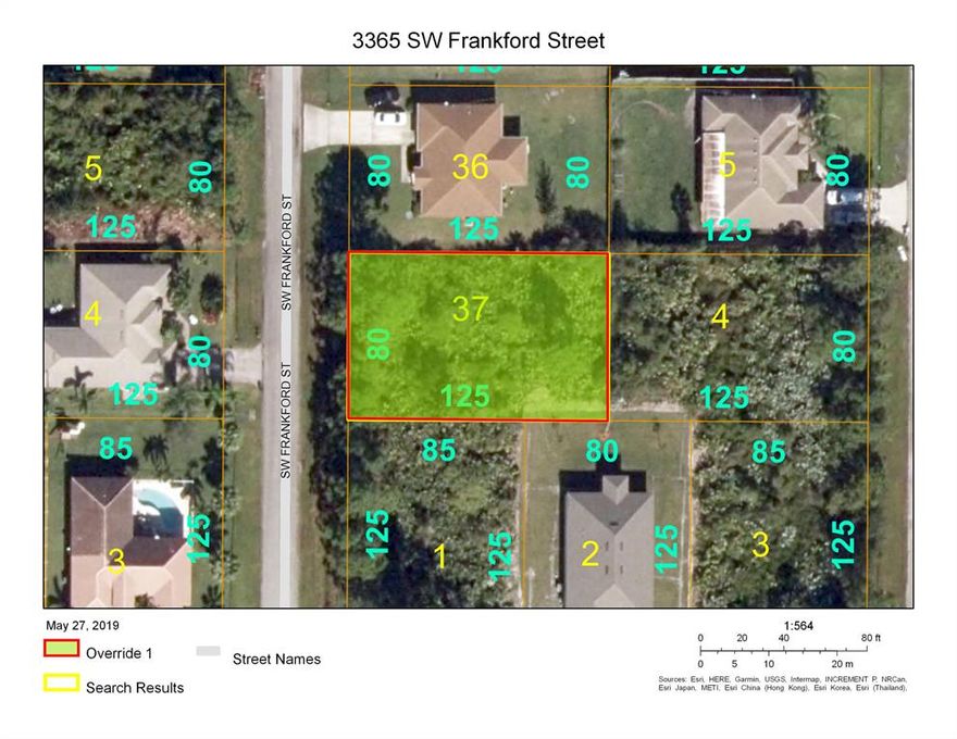 DOUBLE LOTS!!! Interior lot and adjacent corner lot both listed located in the desirable southwest corner of Port St Lucie in a great neighborhood. 1/4 acre lot adjacent and to the South also available for sale. Seller would prefer to sell both together, though they are deeded separately.