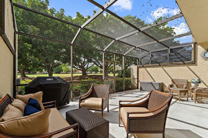 Exceptional opportunity in PGA National!     This spacious three bedroom townhouse offers one of the best locations in Windermere. Sweeping views of the third fairway of 'The Palmer', one of PGAs most iconic courses.  Design elements feature a modern kitchen with updated backsplash and quartz countertops. New porcelain tile flooring throughout the first floor and patio. HVAC was  replaced in 2025.  PGA National, home of the PGA Tour's Cognizant Classic, offers five Championship Golf Courses, a state-of-the-art fitness center, spa, and luxurious hotel with a resort style pool. Located in the heart of Palm Beach Gardens, minutes from world class shopping, fine dining, and pristine beaches.