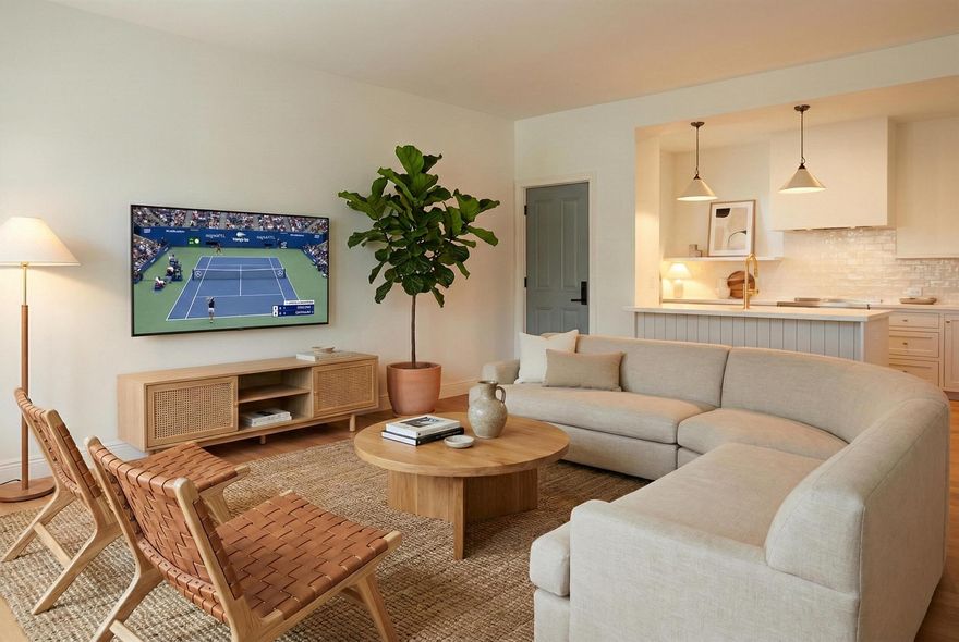 Experience boutique coastal living at its best in Residence 103 at Sunset Ocean House. This beautifully finished home offers a bright, open layout with a full suite of modern conveniences rarely found in Palm Beach rental buildings. Enjoy the comfort of an in-unit washer and dryer, a sleek integrated dishwasher, and a thoughtfully designed kitchen with clean, elegant finishes--perfect for effortless everyday living.