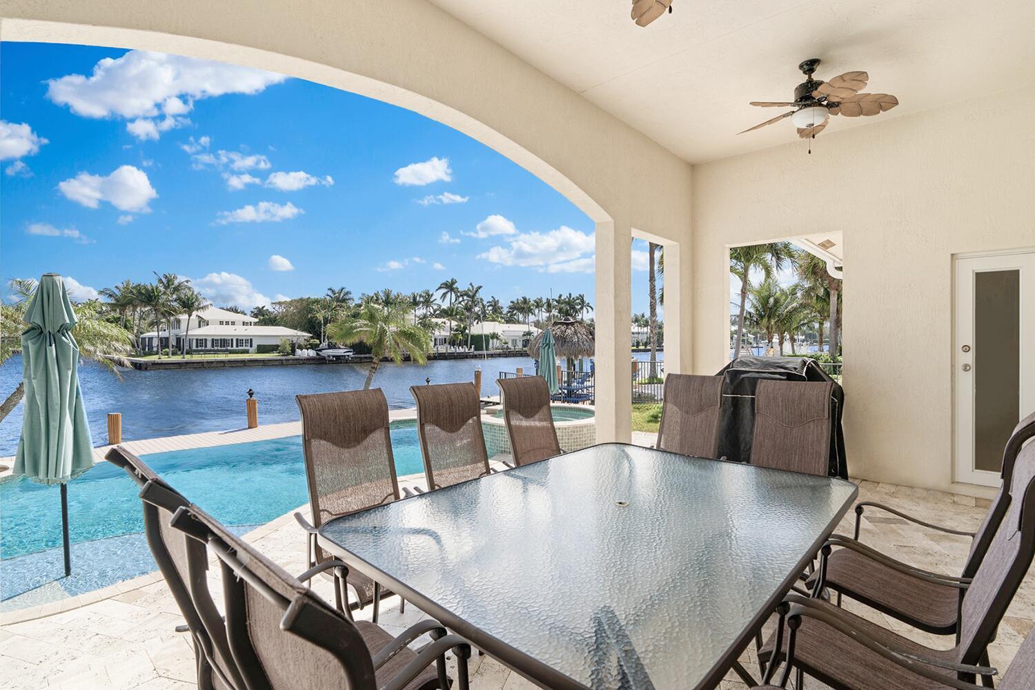 DIRECT WATERFRONT Furnished Vacation Home on the Intracoastal! 4 bedroom, 3 bath fully furnished, turnkey short -term rental with private heated pool & Spa, private dock, covered patio and off-street parking for up to 4 vehicles. Watch the passing boats from the private backyard located in a quiet East Delray Beach neighborhood, across from the multi-million-dollar homes of Gulf Stream, Florida.NOW AVAILABLE Short-term or long-term rentals, with longer-term Discounts available. Located within 3 miles from the world famous Atlantic Ave in Downtown Delray Beach with top rated restaurants, shops nightclubs, and the beach. Centrally located just north of Boca Raton and you can drive to either the West Palm Beach (PBI) or Fort Lauderdale (FLL) airports. TDT# 000015769, LBTR# 2020127850