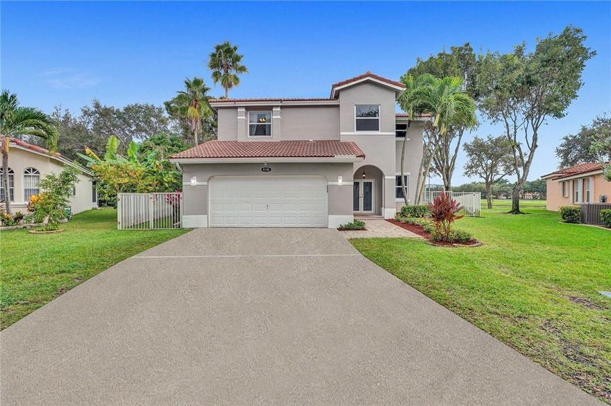 Homes Like This Are Rare Finds! Imagine Over 12,000 SF Lot with Plenty of Space to Design Your Own Backyard Paradise! Previous Owners Installed a Full Size Volleyball Court, Current Owners Utilize Space For Kids Games & Basketball. How Fun! This Home Features 4 Bedrooms, 3 Bathrooms W/ Option To Convert Loft Area Into 5th Bdrm in The Gated Community of Coquina. Hurricane Protection Throughout & Can Lease Right Away. Enjoy The Community Pool & Playground While Living a Golf Cart Life To Ride W/ Neighbors, To School & To Popular Coconut Creek Promenade Located Directly Across The Street. Generator Hook Up in Garage, Water Heater 2021, 4Ton A/C 2015, Kitchen Appliances 2018, Roof 2007. SEE OPEN HOUSE DAY & TIMES. Homes Like This Are Rare Finds! Imagine Almost 10,000 SF of Space to Design Your Own Backyard Paradise! Previous Owners Installed a Full Size Volleyball Court, Current Owners Utilize Space For Kids Games & Basketball. How Fun! This Home Features 4 Bedrooms, 3 Bathrooms With Option To Convert Loft Area Into 5th Bedroom in The Gated Community of Coquina. Hurricane Protection Throughout & Can Lease Right Away. Enjoy The Community Pool & Playground While Living The Golf Cart Life To Ride With Neighbors, To School & To The Popular Coconut Creek Promenade Located Directly Across The Street. Generator Hook Up in Garage, Water Heater 2021, 4Ton A/C 2015, Kitchen Appliances 2018, Water Heater 2021, Roof 2007.