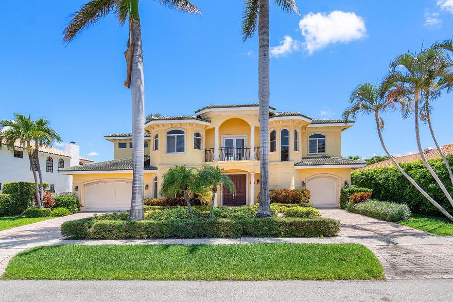 Great opportunity to be 3 houses off the Intracoastal!. This waterfront 4 bedroom, 4.5 bath, plus office (5th Bedroom), elevator, and 3 car garage pool home is ready for you to make it your own! Updates include Concrete Restoration 2024, A/C's 2019/2020, Pool Pump 2024. Impact Doors and Windows. Gourmet Kitchen, Marble floors on the main level, and Brazilian Mahogany on the second level. Park your boat along the 90' dockage space. MORE PHOTOS TO COME Priced to sell!