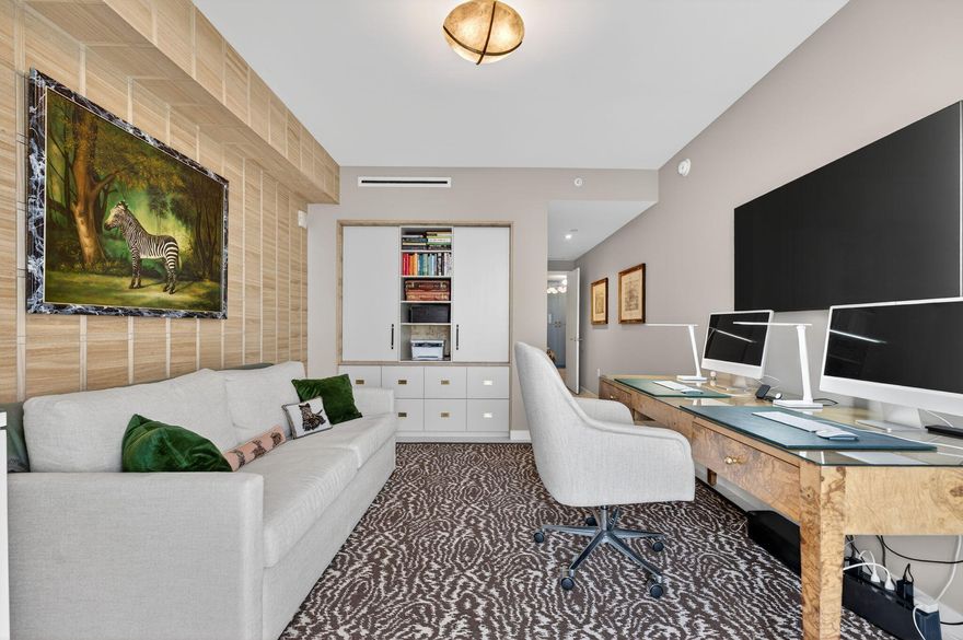 Premium flow through residence bespoke touches throughout. Large open floor plan of 3 bedrooms 3.5 bathrooms + den, with floor to ceiling glass doors. Oversized ocean & sunset glass balconies with balcony access from every room. Italian kitchen cabinetry, porcelain countertops, Sub-Zero appliances, gas range, wine fridge and espresso machine. Custom built-ins, electric blinds, and upgrades in every room. Resort amenities: east and west pools, spa treatment rooms, state of the art gym, screening room, club room with catering kitchen, bbq areas, gardens, pavilions, cabanas, breakfast cafe, residents concierge, 24/7 valet. Pet friendly. Close to waterfront dining, boat club, Hillsboro Inlet and the best Pompano Beach has to offer