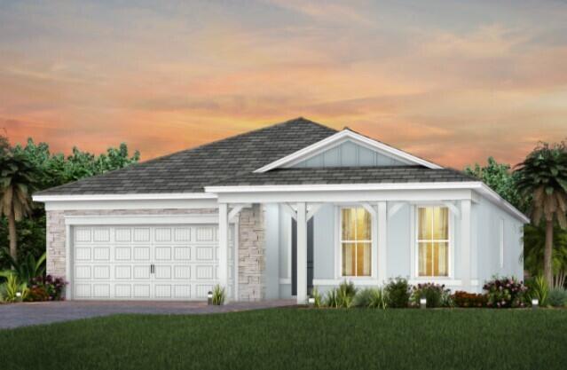 UNDER Construction: Come elevate your Active Adult lifestyle at Del Webb Tradition. The Palmary lives large thanks to it's incredible gathering room and kitchen space. Elegant finishes, including Built In Kitchen with crisp white cabinets and wood look tiles throughout every room, have been added making move in a breeze for most any decorating style. Enjoy the private preserve view from your screened in Lanai. This community is in it's final phase. Don't let this incredible opportunity pass you by.