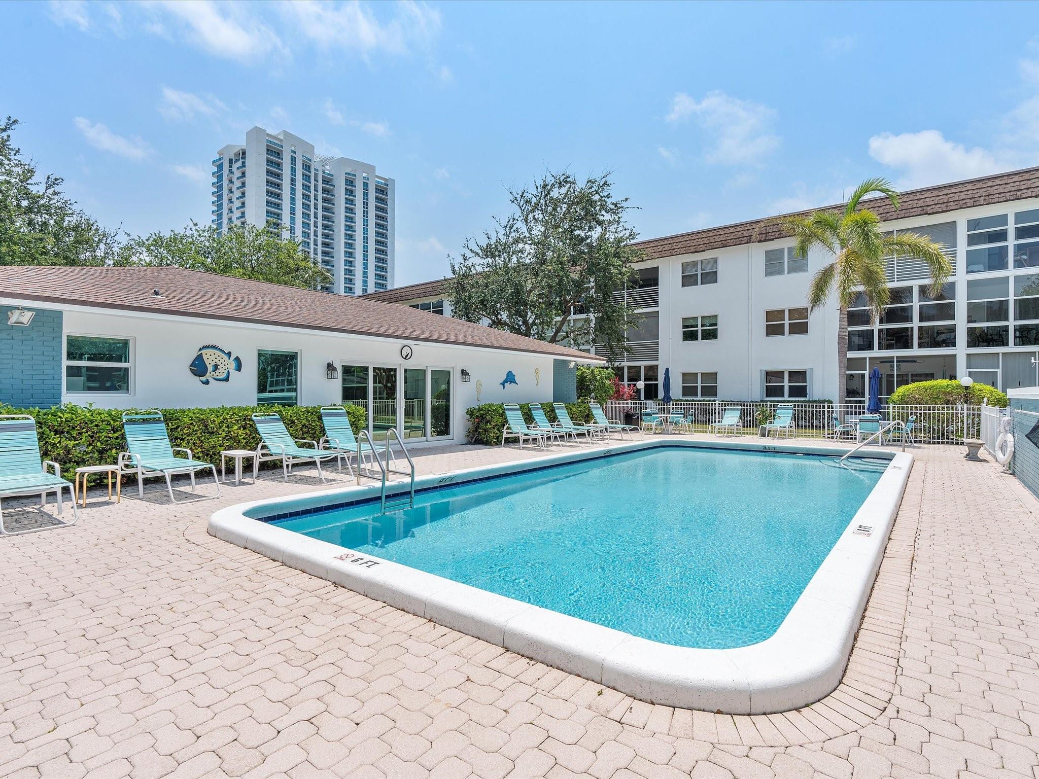 AVAILABLE only: November - $2900, December - $3300, and January - $3700. This is truly the Florida tropical getaway, feel the ocean breeze as you walk out the door, and one block from the beach in the exclusive Lauderdale-by-the-Sea suburb of Fort Lauderdale. The beach access is a 5 min walk. Enjoy this fully furnished comfortable 1st floor condo, park right outside your door, garden view, & steps to the pool & clubhouse. The Gardens by the Sea building is past their concrete restoration, was freshly painted, new pavement, new landscaping, & a stay that you can be proud of. Enjoy the stainless steel appliances, open chef's kitchen, granite counter tops, wood floors, comfy furniture, upgraded bathrooms, & best location in all of LBTS for restaurants, shops, & attractions.