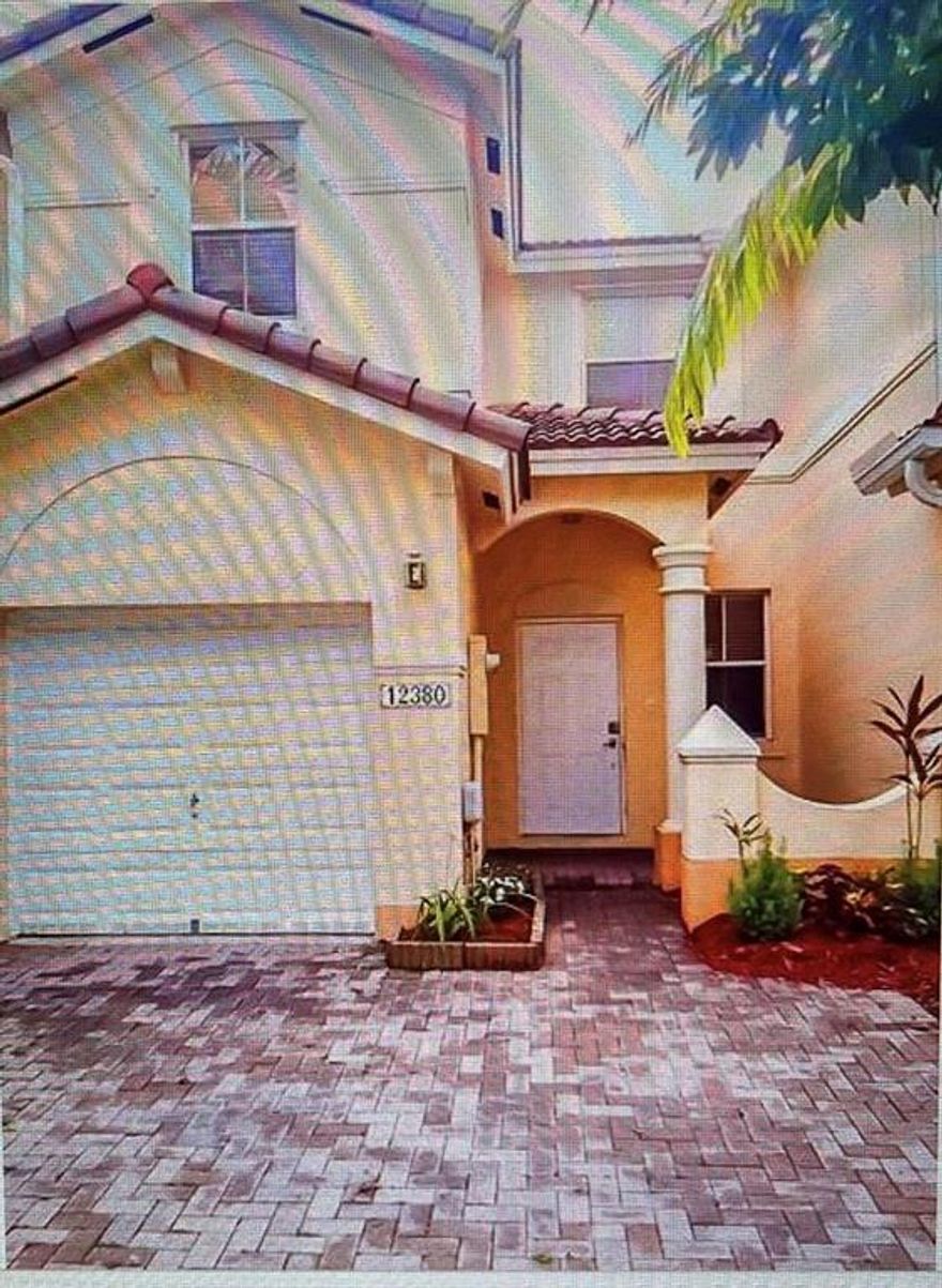 INVESTORS PARADISE!! Beautiful townhouse in the Kendall Breeze Community. This townhouse features 3 bedrooms and 2.5 bathrooms with 1 car garage plus 2 car driveway. Carpeted bedrooms & Tiled living areas, huge fenced backyard. Excellent location 2 blocks from the Florida Turnpike, shopping centers, great restaurants and A rated schools. The community offers well maintained amenities that includes club house, gym, children play areas, pools & green areas directly across from this unit. PLEASE ALLOW 24 HOURS NOTICE FOR TENANTS NOTIFICATION OF SHOWINGS.