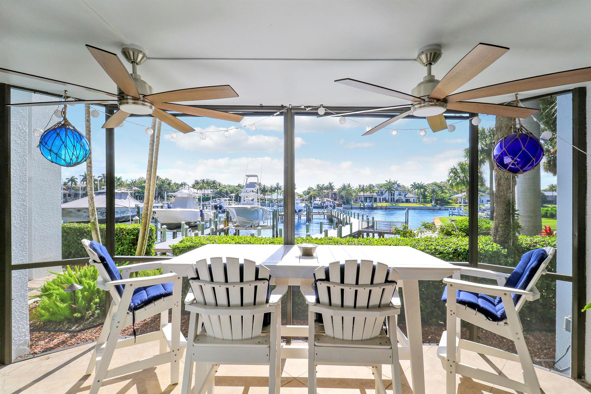 Stunning-2024 fully renovated WATERFRONT 3 bed, 2 bath first floor end-unit condo in Bay Colony, Juno Beach for rent! Enjoy direct Intracoastal & marina views from nearly every room & two private entrances, which make this amazing condo feel like a personal home. Custom designer finishes throughout, including new flooring, full impact glass, plantation shutters, electric shades, smart lighting, tankless water heater, GE Profile smart washer/dryer, wine and coffee bars, a private office, quartz countertops, custom cabinetry, stainless appliances, a pot filler, & much more. Live the luxury waterfront lifestyle! Only moments away from famous Juno Beach & Pier, Abacoa, Alton, Gardens Mall, & PBI Airport! $10k/month for 6 months or $12k/month for shorter stays. Owners prefer 6 months.
