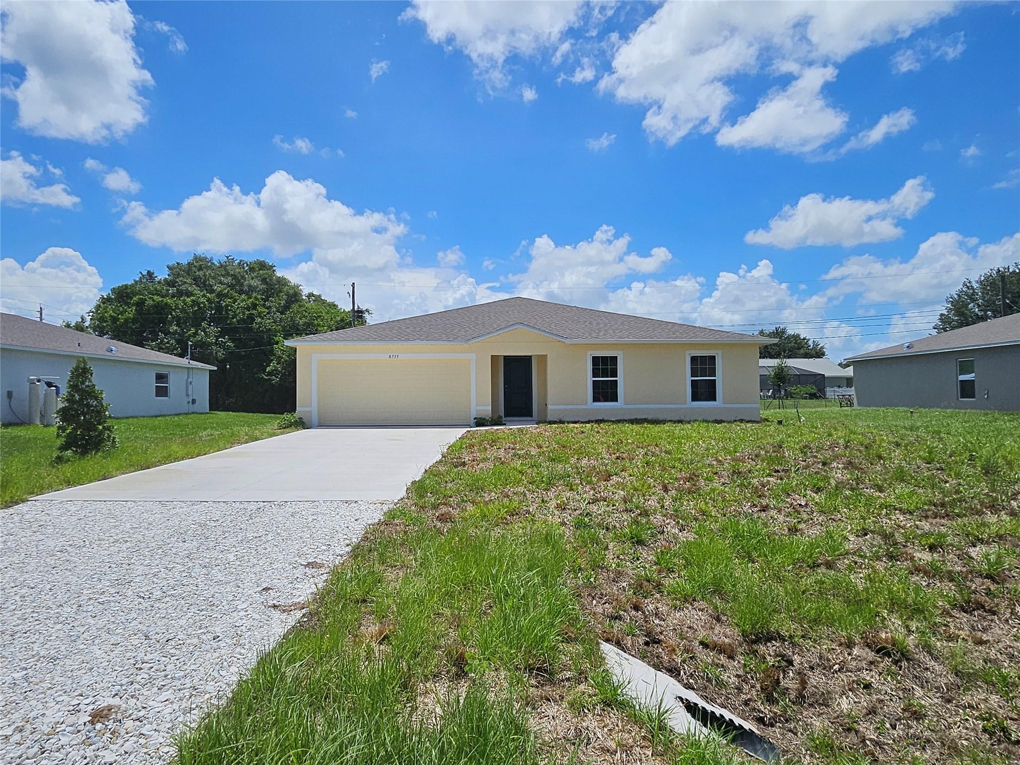Welcome to your new home in beautiful Vero Beach, FL! This spacious 1,850-square-foot house was built in 2024 and offers all the modern amenities you could ask for. With 4 bedrooms and 2 bathrooms, there is plenty of space for you to make this house your own. The kitchen comes fully equipped with a refrigerator, stove, microwave, and garbage disposal, making meal prep a breeze. With a washer and dryer included. The attached garage provides convenient parking and extra storage space. Plus, with a washer and dryer included, you'll never have to worry about trips to the laundromat again. Located in the vibrant community of Vero Beach, you’ll have easy access to local amenities, beautiful beaches, and outdoor activities.