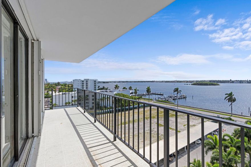Spacious 3 bedroom/2 bathroom condo at Portofino South with sensational views of the intracoastal and ocean.  24 hr doorman and oversized resort style pool.  Located on the intracoastal, just north of Southern Blvd has the perfect location...minutes from all area attractions, downtown and Palm Beach. PET FRIENDLY!