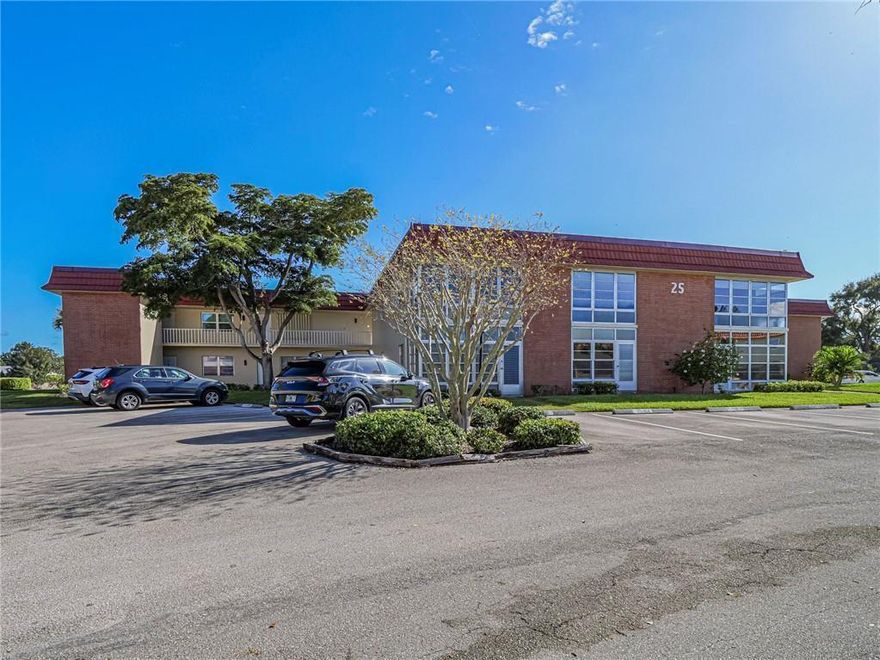 Cozy 1BD/1BA first-floor condo with lake & golf course views available now for immediate occupancy. Maintenance-free living with rent that includes water, sewer, trash, and cable. Active 55+ community w/ 4 clubhouses, heated pools, fitness centers, tennis, pickleball & more! Minutes to beaches, shopping & dining. Enjoy the 27-hole championship golf course - Mangrove Sands - consistently ranked among Florida's top courses. The perfect mix of comfort, convenience & community. Don't miss this one--schedule your showing today!