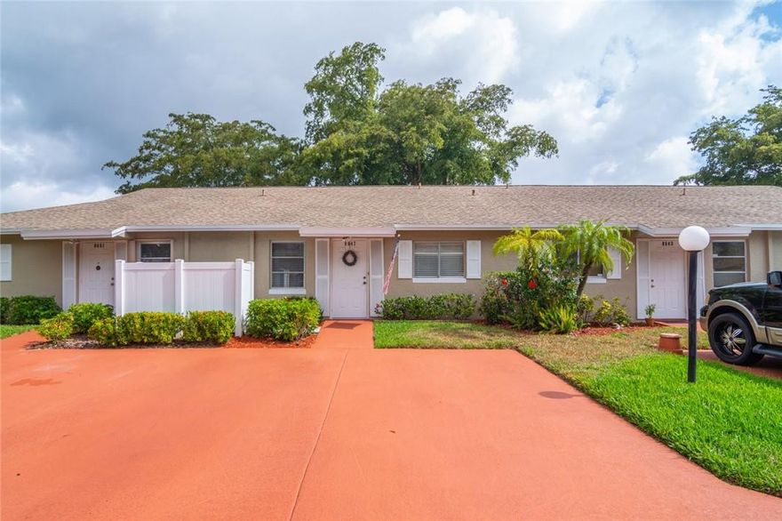 Well maintained, which is obvious the minute you walk in the door - this well kept 2 bedroom 2 bathroom villa in the quiet community of Whisper Walk.  Updated kitchen with granite and wood cabinets. Light and bright in the bedrooms - volume ceilings in the main living area. Newer A/C system. Beautiful screen patio in the back to relax.  Whisper Walk with tons of amenities, including heated pool & spa, tennis courts, pickle ball courts, fitness center, library, card & billiard room with a beautiful auditorium in the clubhouse.  Come relax in this beautiful villa.