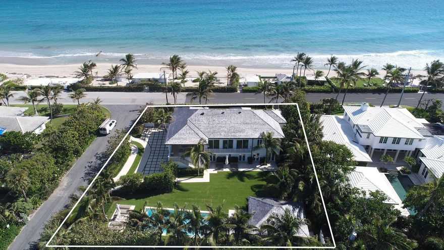 Completely Redone down to the same foot print & brought back up! North End Luxury with 5 Bed 6.5 Bath pool home with a 2 car garage and a private oceanfront cabana  This all white & open floor plan offers abundant natural light and has the beach feel of an oceanfront residence in St. Barts. Interior features include imported concrete poured Italian polymer flooring & all impact seamless doors throughout imported from Germany. Boffi Style contemporary kitchen with corona countertops. Wolf Range and Gaggenau Refrigerator , media room , custom electronic shades throughout. Two bedroom staff apartment + tons of storage. This Smart home offers AV throughout, wireless speakers inside and out, integrated lighting systems, pool lighting and heating fully programmable from Smart Home Apps.