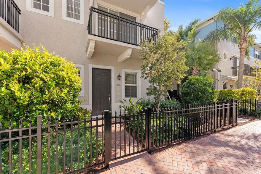 This RARE CORNER UNIT was just completed in February 2025. Located only a 1/2 block off Delray Beach's famous Atlantic Avenue, this tri level townhome features a spacious open floor plan with the chefs gourmet kitchen open to the dining room, & large living room. There is a full bedroom / bath suite on the 1st floor. Because this is a CORNER UNIT there is so much natural light because of all the extra windows. Never lived in with all the best upgrades you would want! Parking for 2 cars in your private garage and you also have extra coveted parking out your front door for you and your guests because of the units prime location. Atlantic Grove is close to all the restaurants and shopping but also convenient to I95 and is next door to the Delray Beach Tennis Center. Cable included!!