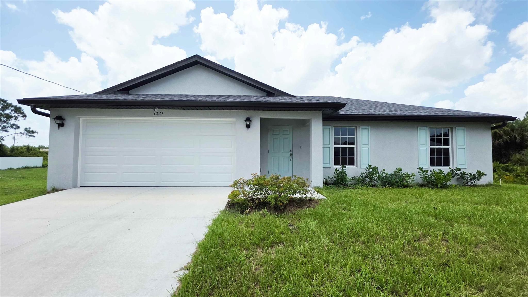 Welcome to this beautifully 3-bedroom, 2-bathroom home, completed in 2024 and in like-new condition. With 1,285 square feet of living space, this home sits on a 0.25-acre lot, offering the perfect blend of modern comfort and outdoor space.
Step inside to an open, split-bedroom floor plan filled with natural light. The kitchen is the heart of the home, featuring sleek finishes and a full set of stainless steel appliances, including refrigerator, stove, dishwasher, washer, and dryer—all included. Whether you're cooking or entertaining, this layout makes daily living easy.
Iimpact-resistant windows, energy-efficient design, and an automatic 2-car garage door. The driveway provides additional parking, and the beautifully maintained lawn adds curb appeal and a relaxing outdoor environment.