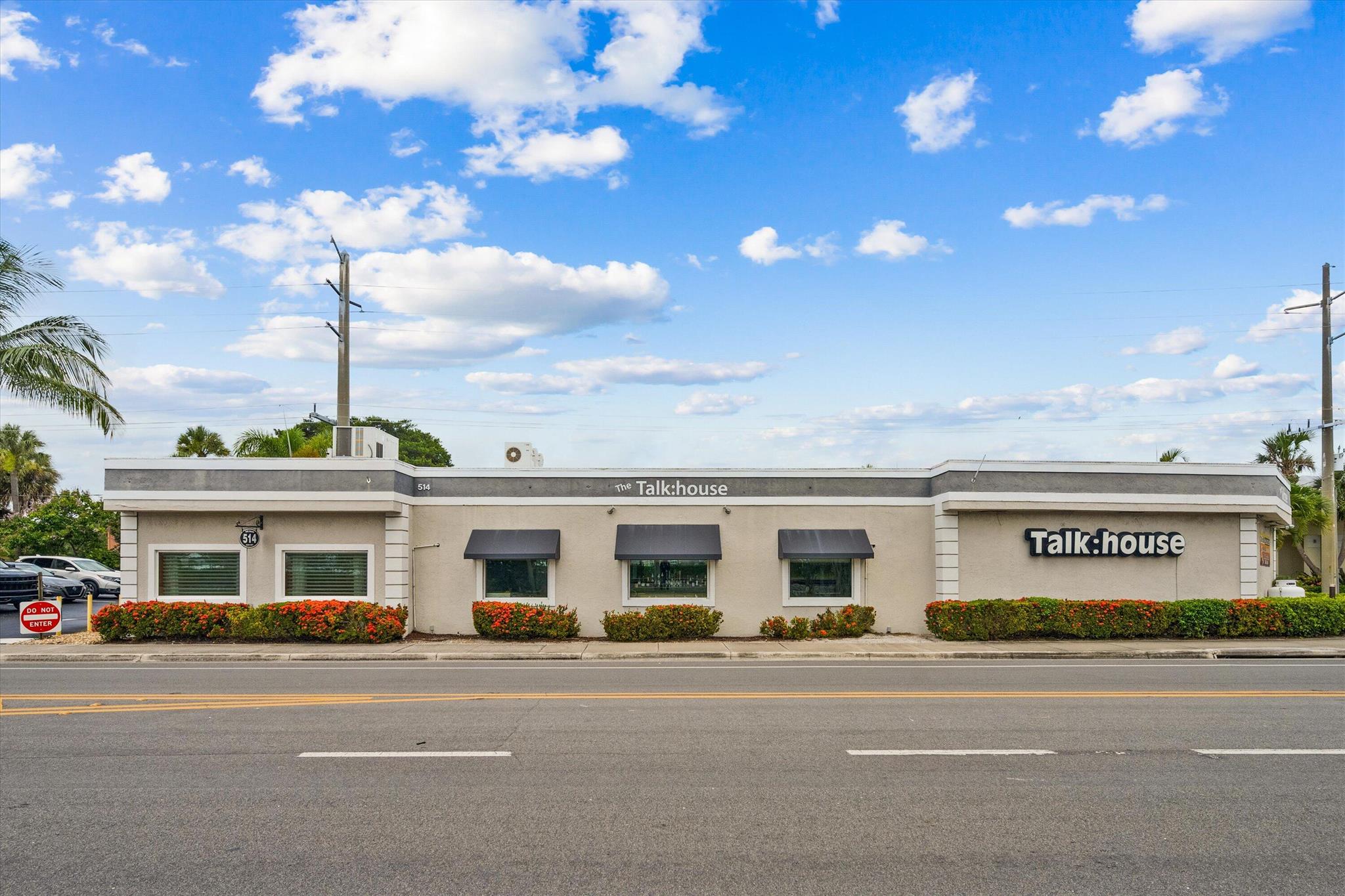 LOCATION! LOCATION! LOCATION in City of Stuart! Fantastic opportunity to own the very popular Talk:House restaurant. Extensively renovated in 2017/2018. All renovations were permitted. Sale includes the business, main restaurant building (permitted seating for 80) + The Speakeasy, a separate private dining establishment with it's own bar and seating for 15, equipment, fixtures & furniture. A valuable 4COP Quota Liquor License is also included. Also a large outdoor pavered dining courtyard with permitted seating for 55. New parking lot for 26+2 parking spaces. Possible owner financing: $500,000 down, $2,500,000 @4% interest(only $100,000 per year or $8,333 per month and a 2 year balloon payment.