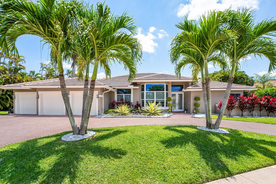 Experience modern luxury in this stunningly renovated 4-bedroom, 3-bathroom contemporary home. Perfectly positioned to capture breathtaking lake views, the residence features sleek 32" porcelain tile floors throughout and a gorgeous private pool designed for high-end entertaining.  This property offers significant mechanical updates for peace of mind, including a 2020 roof, 2020 A/C, and all appliances replaced in 2020, and full impact windows for maximum storm protection. A stately circular driveway provides an impressive arrival to this sophisticated estate within the prestigious Muirhead community of Aberdeen Golf & Country Club. Live the ultimate lifestyle defined by world-class amenities and contemporary flair.  MANDATORY MEMBERSHIP JOINING FEE OF $90,500 PLUS ANNUAL DUES.
